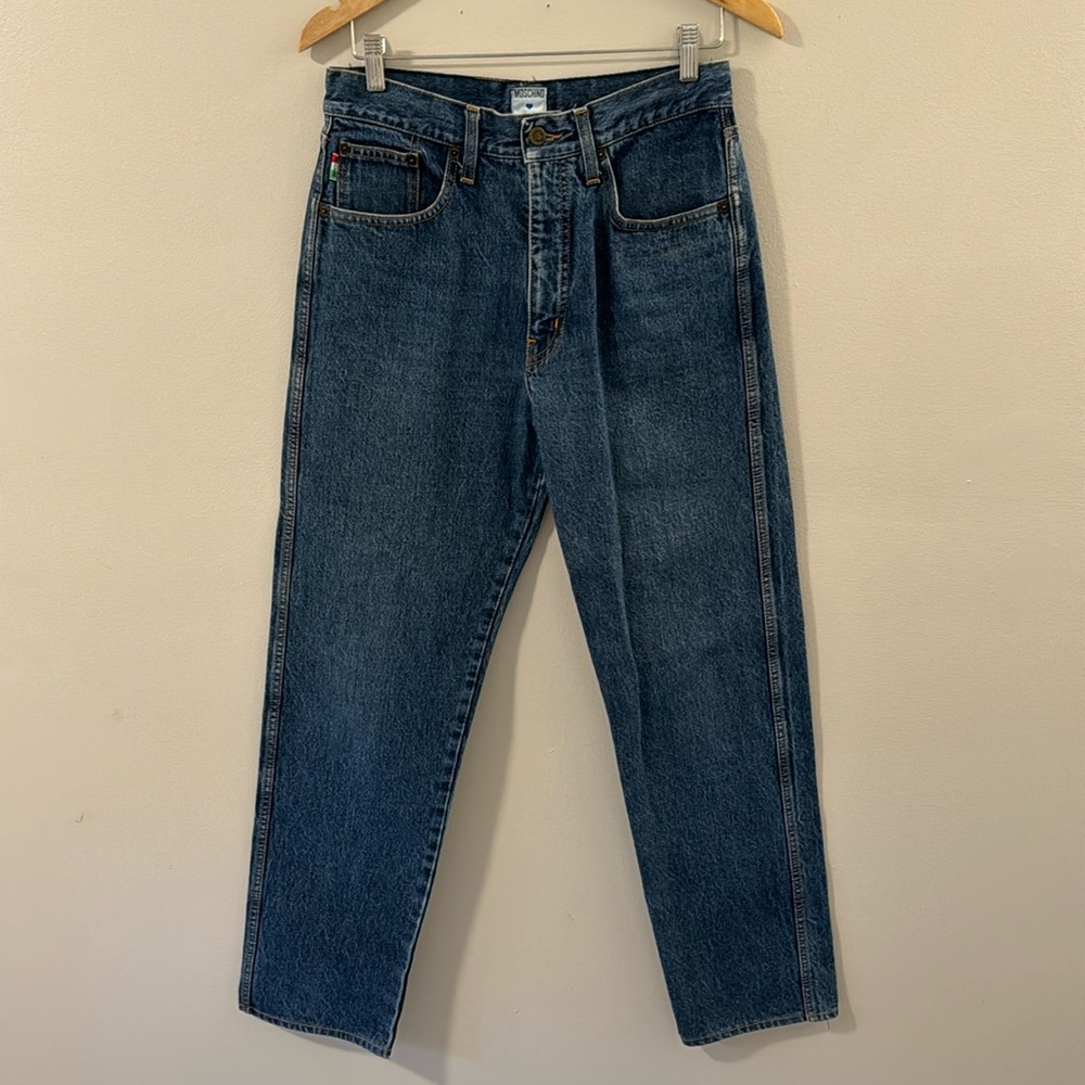 CYBER MONDAY SALE Moschino - Vintage Moschino ❤️ Jeans with peace patch
